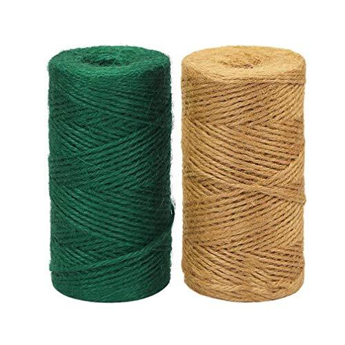 Natural Jute Twine,3 Ply 100m Long Crafts and Arts Twine String Garden