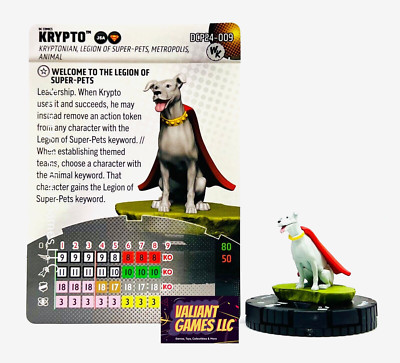 DC Heroclix Krypto #DCP24-009 w/ Card Wizkids Convention Exclusive