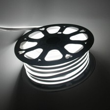 110V 50ft LED Neon Rope Light Strip Flexible Waterproof Indoor Outdoor Decor