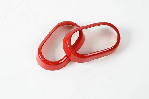 Red Inner Door Handle Bowl Cover Trim Ring for 2007-2010 Jeep Wrangler JK 4Doors - Picture 8 of 9