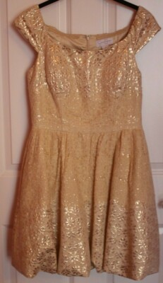 Jessica Simpson Champagne/ Gold Cocktail dress | eBay