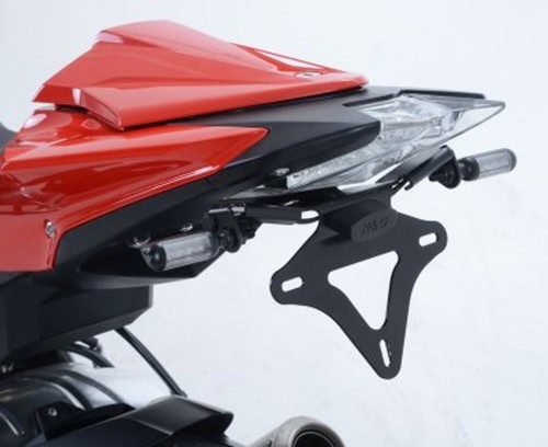 R&G PORTATARGA COMPATIBILE PER BMW S 1000RR 2015 > 2018 LP0176BK NERO - Foto 10 di 10