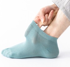 5 Pairs Men's Breathable Solid Color Cotton Odor-proof Gym Socks Men's socks