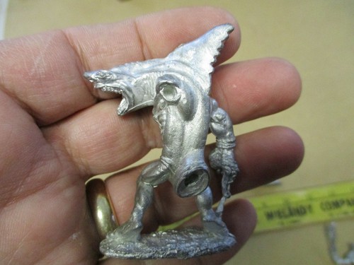 Lot VTG Metal Gaming Miniatures Bits Kit Bash D&D WHFB Sharkman Monster Creature - Picture 4 of 5