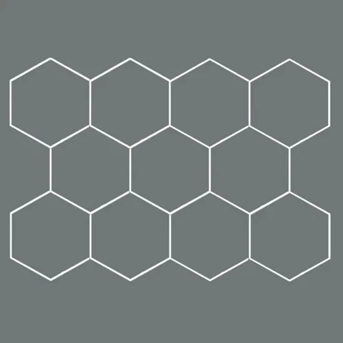 11 Hex Hexagon LED Lighting Car Detail Garage Workshop Retail Lighting Honeycomb - Picture 12 of 13