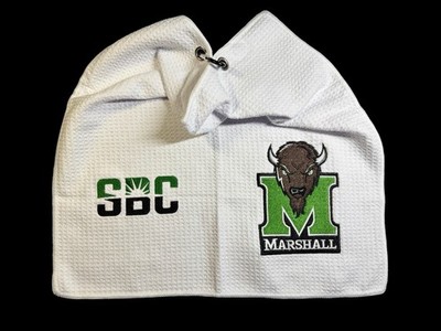 Marshall University Golf Towel (2 Sides) 8in x 16in