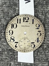 Waltham Watch Co Dial 16s Metal 12hr Arabic Numerals