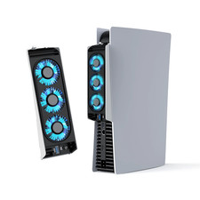 PS5 Cooling Fan Temp Control Auto Cooler w USB 3.0 Hub Disc Digital