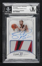 BAS 2014-15 National Treasures Rookie Platinum 2/5 Shabazz Napier Patch Auto 3c7