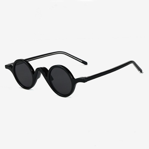 Vintage Small Round Polarized Sunglasses Fashion Retro Polarized Black Glasses - Picture 7 of 24