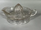 Vintage Antique Hazel Atlas Clear Depression Glass Juice Reamer Citrus Juicer 6"