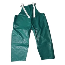 Vintage New Rainfair Vultex Overalls Green Elastic Straps 3XL USA Union Made