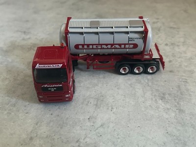 Herpa 1:87  MAN TGA XXL Lugmair container swap silo trailer *D5*
