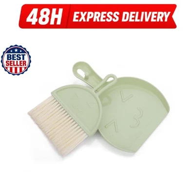 Ensemble pelle et balayette cobee mini bureau cuisine Vert - Photo 1/4