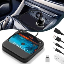 Portable USB CD Player for Car, Portable Car CD Player with USB-C Adapter  E...