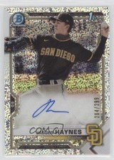 2021 Bowman Chrome Prospect Speckle Refractor 204/299 Jagger Haynes Auto 0st9