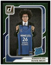 2026 Donruss WNBA #87 Olivia Miles Green Shimmer