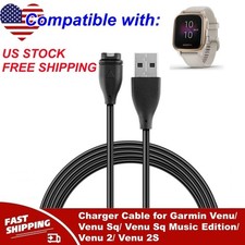 Charger Cable for Garmin Venu/ Venu Sq/ Venu Sq Music Edition/ Venu 2/ Venu 2S
