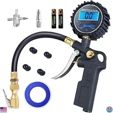 PINKJOY Heavy-Duty Digital Tire Pressure Gauge & Inflator - 250 PSI for Vehicles