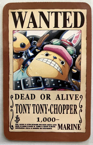 Tony Chopper One Piece Wanted Set ACG Holo Tarjeta Anime Dead or Alive - Imagen 3 de 4