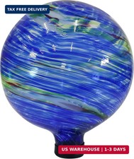 Sunnydaze 10-Inch Gazing Ball for Garden - Glass Gazing Globe for Outside - Gard