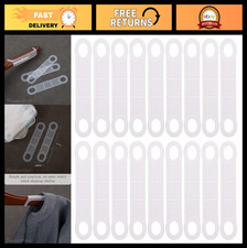 200 Pack Non-Slip Hanger Grips - Clear Rubber Adhesive Strips for Clothes Storag