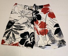 Ocean Pacific Mens 32 Hawaiian Floral Swimwear Surf OP Board Shorts