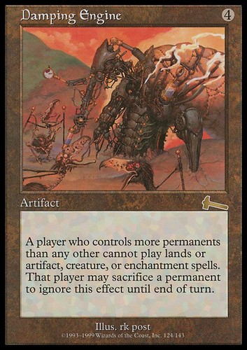 MTG Magic the Gathering Damping Engine (124/143) Urza's Legacy LP