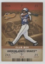 2003 Fleer Authentix Club Box 32/100 Andruw Jones #83 lz7