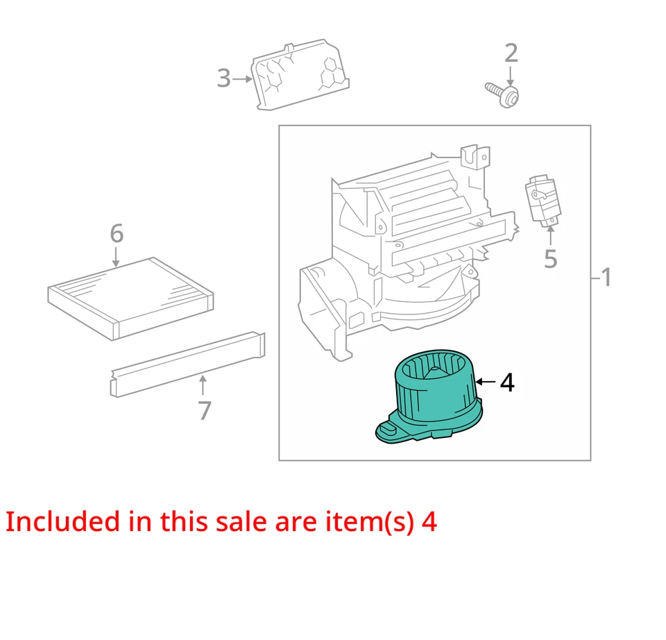 Toyota Prius 2014 calentador aire acondicionado motor fabricante de equipos originales 93 k millas - LKQ413382334 Foto 4 de 4