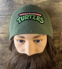 Teenage Mutant Ninja Turtles Beanie Nickelodeon Adult One Size Green Warm Cap