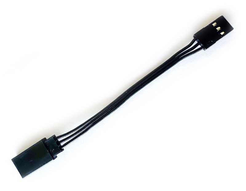 HSPEED HSPC220 Servo Cable Extension JR 75Mm Black