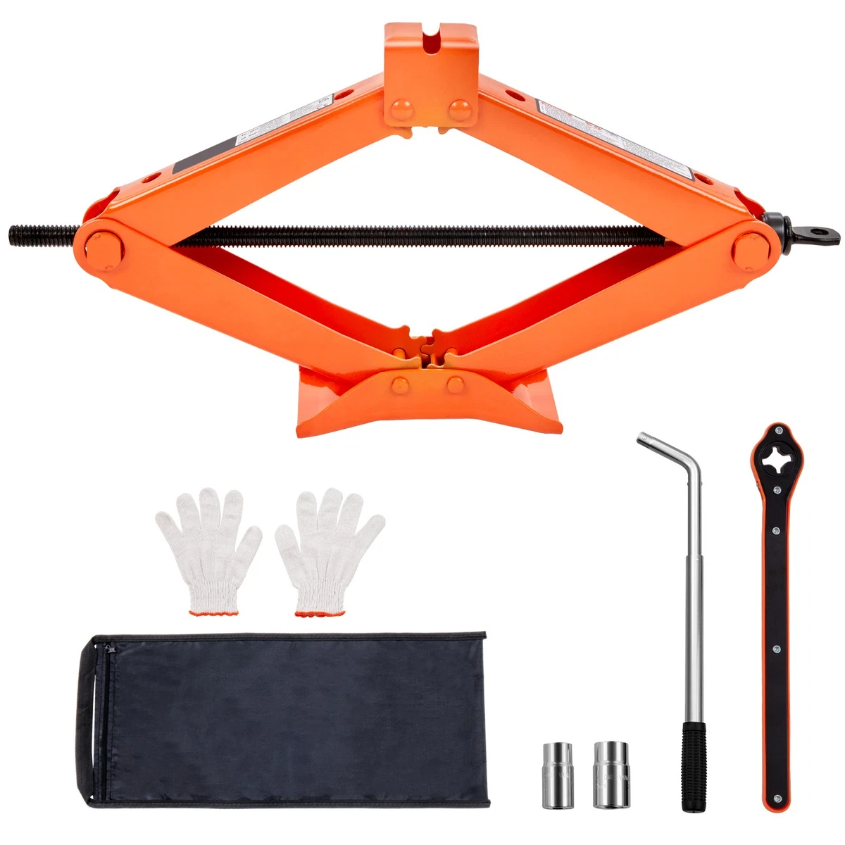 Car Tyre Changing Tools Kit Upgrade Universal Scissor Jack 2 Ton Labor - View #4