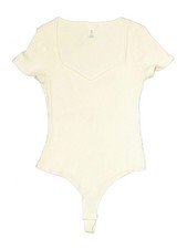 H M Women Ivory Bodysuit M