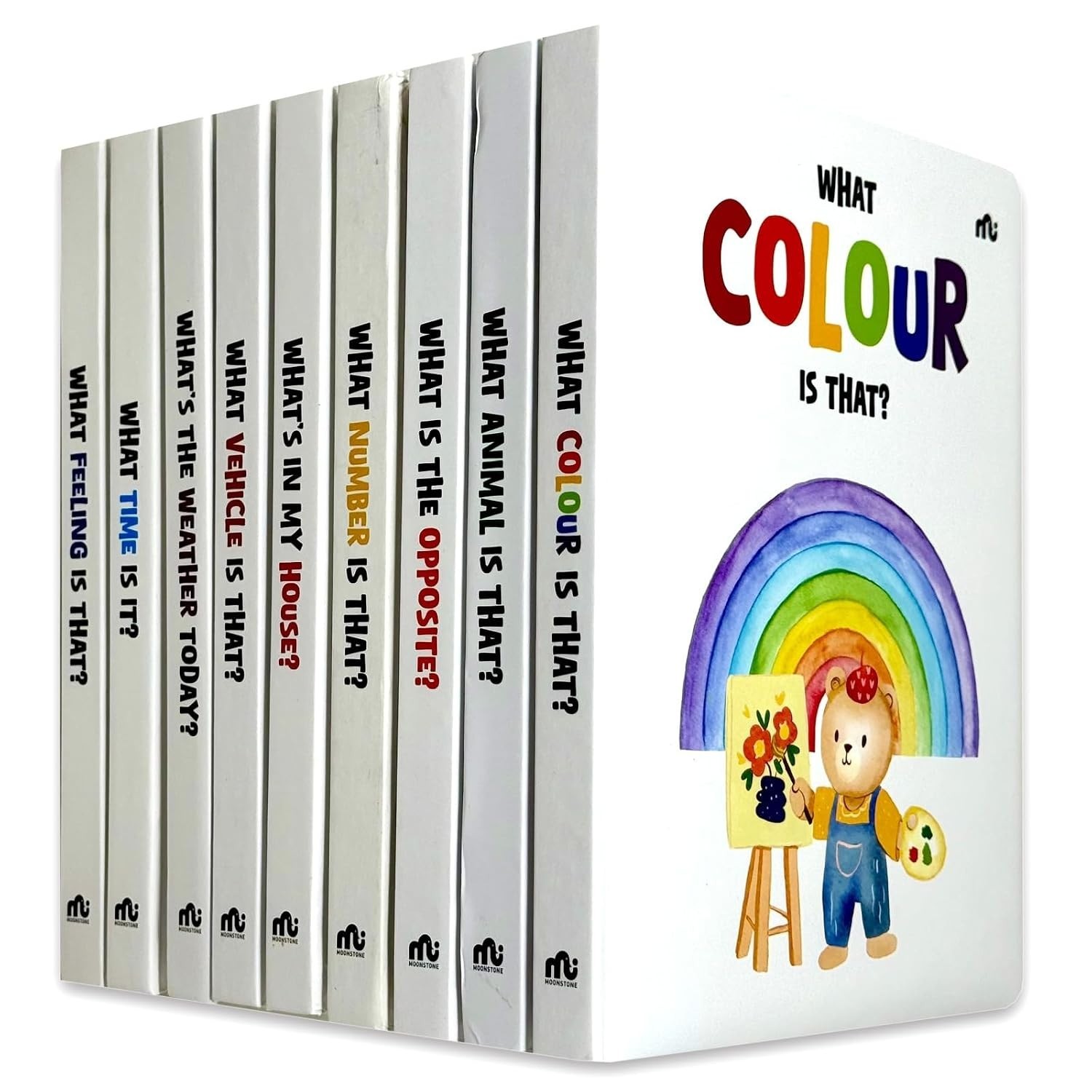 My First Learning 9 Books Collection Set by Moonstone Colours, Animals,Opposites