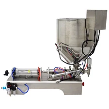 110V 50-500ml SS Shampoo Cream Oil Sauce Paste Liquid Heating Filling Machine