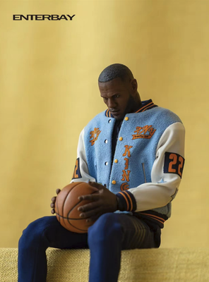 entarbay Lakers レブロン・ジェームズ Enterbay 1/9 LeBron James Lakers #23 White Jersey & Kings Jacket