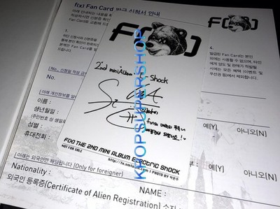 f(x) 2nd Mini Album Electric Shock CD Photobook Luna Photocard