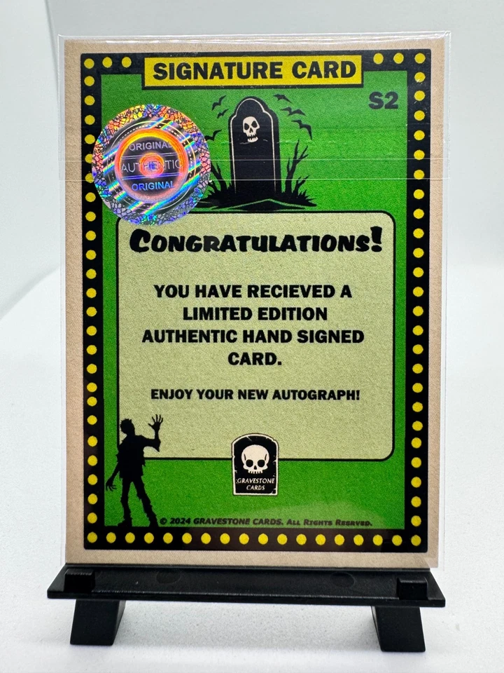 2024 Gravestone Cards Horror Cinema Roy H. Wagner Autograph S2 — Limited Edition - Image 2 of 2