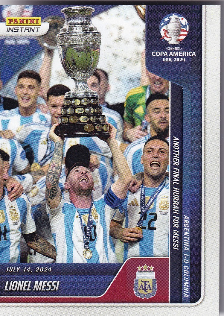 Lionel Messi 2024 Panini Instant Copa America #43  2nd Champions Trophy   SP