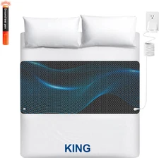 Grounding Mat for Bed, Earthing Mat Grounding Pad for Sleep, Anxiety, Pain & Inf