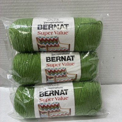 Bernat Super Value Solid Yarn-Lush, 164053 Qty 3