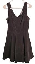 Lulus Women's Black Fit-and-Flare Mini Dress - Size M
