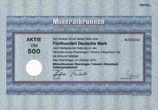 Mineralbrunnen Überkingen Teinach 1970 Bad Ditzenbach Imnau Bluna afri cola 500