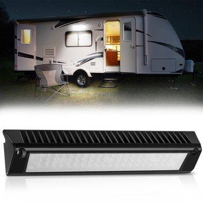 RV Exterior Lights 13 Inch 90W Porch Light 1PC White Beam 12V 24V LED Lighting