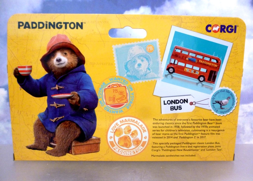 CORGI 1/76 DIECAST ROUTEMASTER LONDON BUS WITH PADDINGTON BEAR FIGURE CC82331 - Image 3 of 4