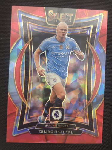 2024-25 Panini Select Premier League - Terrace Erling Haaland #51 Red Ice Prizm