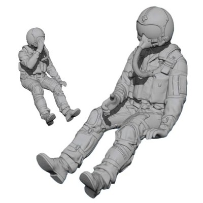 model art company 1/144 Current Pilot Figure (6 pieces included) 75486 Ma144-001