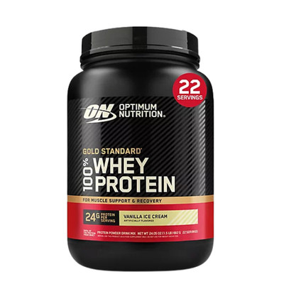 Whey Protein Optimum Nutrition Gold Standard 100%  Vanilla Ice Cream 22 Servings