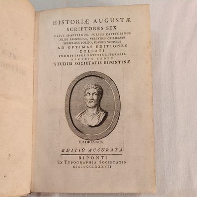 Historie Augustae Scriptores Sex, Biponti 1787